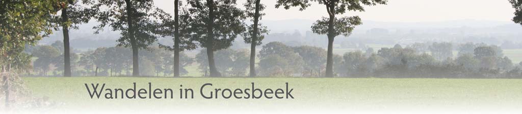 Op deze website vindt u alles over wandelen in Groesbeek